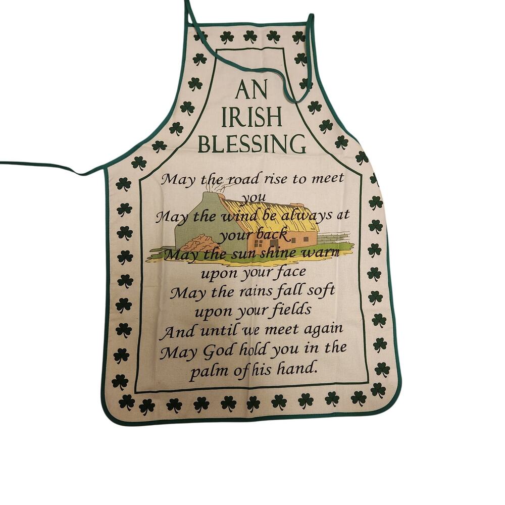 Irish Blessing Apron New no tags
